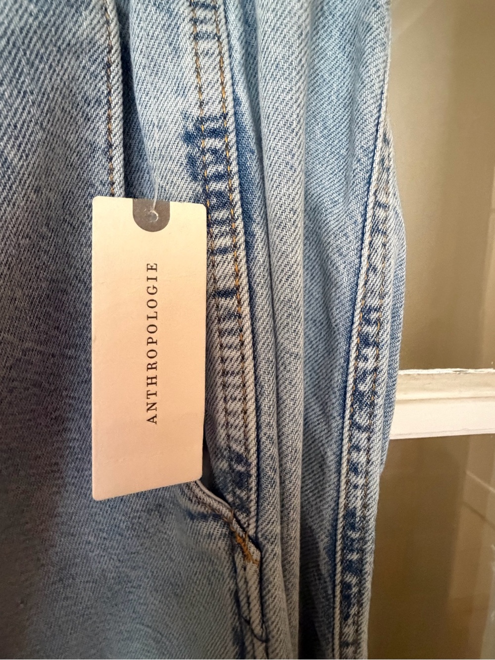 Anthropologie Pilcro Light Blue Relaxed Women’s Jeans with Drawstring Waist - Picture 4 of 11